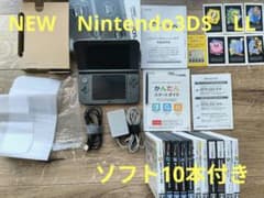 New Nintendo 3DS LL ☆ 소프트 10 개 포함! 부속품 완비!