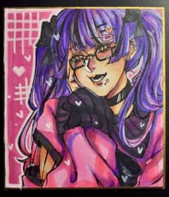 オリジナルイラスト 地雷系 色紙のサムネイル