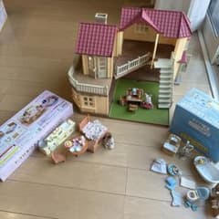 シルバニアファミリー あかりの灯る大きなお家　家具 バスルーム セットのサムネイル