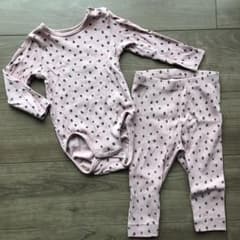 74 h&m ロンパース　パンツ　2点セットのサムネイル