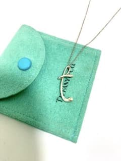 正規品】Tiffany & Co. イニシャル T ネックレス シルバーのサムネイル