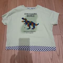 値下げしました！恐竜スパンコール Tシャツ 120cmのサムネイル