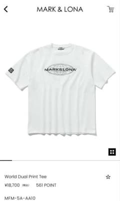 MARK＆LONA Tシャツ 新品未使タグ付き - メルカリ