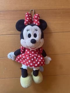 ミニーマウス ぬいぐるみ キーチェーン付きのサムネイル