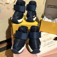 【新品未使用品】RIFRUF ネイビー ドッグシューズ　サイズ0 マダニの季節のサムネイル