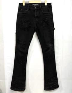 VALABASAS SOLO DENIM STACKED FLARE JEAN - メルカリ