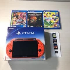 PlayStation®Vita   箱　充電器　メモリカード　カセット3本付きのサムネイル