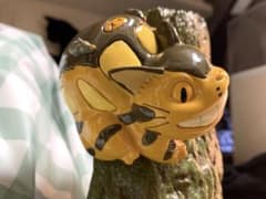 廃盤レア】となりのトトロ ネコバス 陶器 ブックスタンド オブジェ