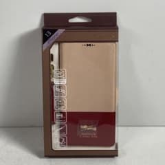iPhone 13 14 15スマホケース 手帳型 新品 リボン赤シンプル 53