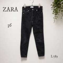 ZARA Skinny Denim Pants, Black, Size 36, Slimming, Stretch, Women's