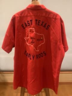 70s 80s 実在カークラブ チェーンステッチシャツ ホットロッド サイズXL 70s 80s 実在カークラブ チェーンステッチシャツ ホットロッド サイズ