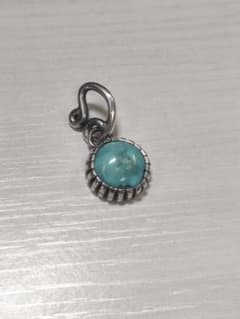 モレンシ鉱山ターコイズ シルバー925製ナバホスタイルペンダント