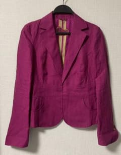 ETRO イタリア製 シルク テーラードジャケット フクシアピンク サイズ 