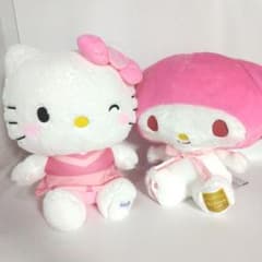 キティ マイメロディ ぬいぐるみ 2体セット まとめ売り