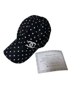 CHANEL ドット柄キャップ フリーサイズ あんしん鑑定済のサムネイル