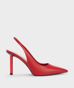 CHARLES&KEITH シリンダーヒール スリングバックパンプスのサムネイル