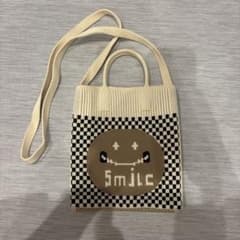 Smile ニット ショルダーバッグ チェッカー柄のサムネイル