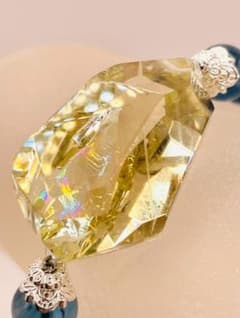 【アイリスシトリン/グリーンブルーフローライト】内径約15cm 浄化済み 529 アイリスシトリン/グリーンブルーフローライト】内径約15cm 浄化済み