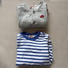 Miki House カーディガンとTシャツセットのサムネイル