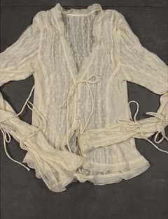 最終お値下 prankproject Sheer Dot Slim Shirt - メルカリ
