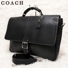 希少 COACH 2way ビジネスバッグ ブリーフケース オールレザー A4