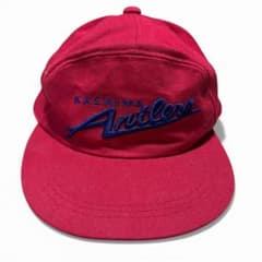 希少】90s 鹿島アントラーズ 6パネル キャップ 刺繍 Fサイズ Jリーグ