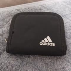 adidas キッズ用 二つ折り財布 ブラックのサムネイル