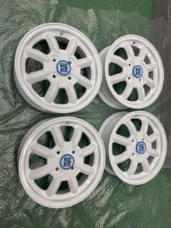 美品 ミニライト14インチ 4.5J PCD100 +45 4H 艶ホワイト - メルカリ