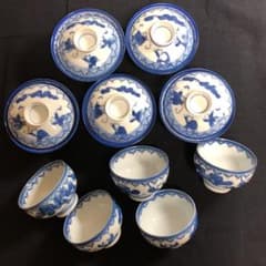 唐子　蓋付き茶碗⑤・湯呑み⑤のサムネイル