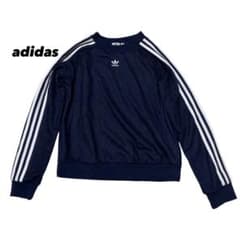adidas ブークレ トレフォイル スウェットシャツ L - メルカリ