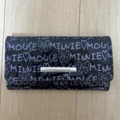 ミニーマウス 長財布 ブラック ラメロゴのサムネイル
