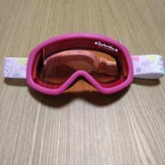キッズ用スキーゴーグル　Bonbonribbon ピンク ゴーグルのサムネイル