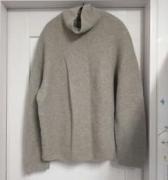 UNIQLO 3Dラムブレンドタートルネックセーター　ベージュ ニットセーター