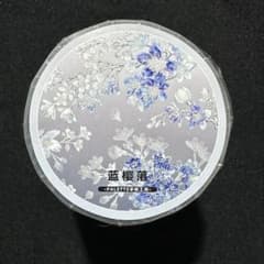 【1074】海外　マステ　3/5巻　貝殻光マスキングテープ　半透明　青白お花系 1074】海外 マステ 3/5巻 貝殻光マスキングテープ 半透明 青白お花系