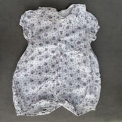 ポンピンパール様専用　花柄ロンパース サイズ60 綿100%のサムネイル
