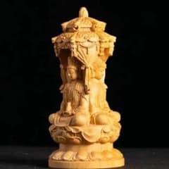 木製仏像 三面佛のサムネイル