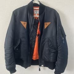 A BATHING APE × STUSSY MA-1 Mサイズ　30周年記念 A BATHING APE × STUSSY MA-1 Mサイズ 30周年記念 - メルカリ