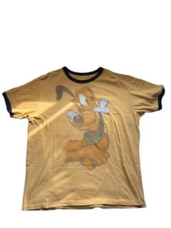 プルート プリント リンガーTシャツ イエローのサムネイル