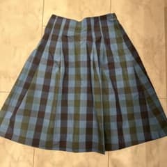 familiar 定番　チェック柄スカート 150 近年物のサムネイル