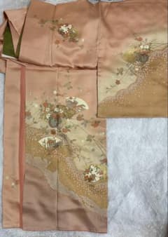 ㊶着物 訪問着 155cm 正絹 中古着物のサムネイル