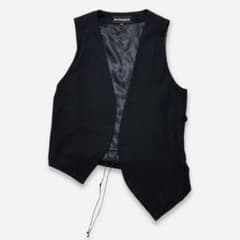 新品 ANN DEMEULEMEESTER 本人期 バックスリットベスト 2012FW Ann Demeulemeester アシンメトリーベスト 本人期 - メルカリ