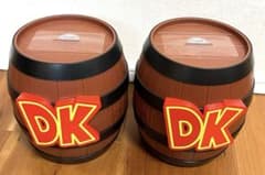 동키 콩 통형 수납 용기 DK 저금통 USJ 2개