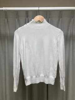 ZARA ハイネックニット ホワイト Mサイズ