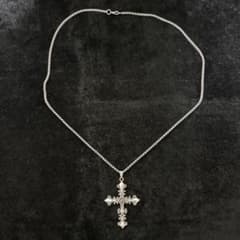 クロス ネックレス シルバー 57cm 十字架 メンズ レディースのサムネイル