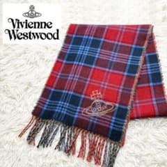 ✨美品✨ヴィヴィアンウエストウッド チェック柄マフラー ビッグオーヴ