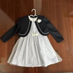 ネイビー×パープル130卒園式 入学式 発表会 女の子のサムネイル