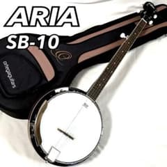ARIA Banjo 5-string SB-10 Guitar Case Included Stringed Instrument Aria