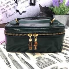 ジャンク！ GUCCI グッチ バニティーバッグ 化粧ポーチ エナメルのサムネイル