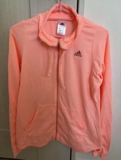 【美品】adidas フルジップ ジャケット ピンク　L sizeのサムネイル