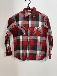 BEAMS Mサイズ レッドチェックネルシャツのサムネイル